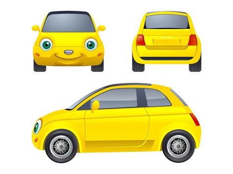 Cartoon Car Character Vector Art And Graphics