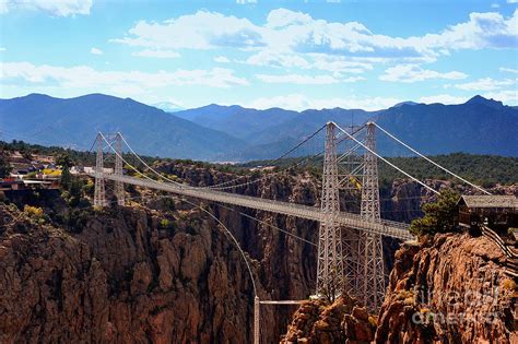Royal Gorge Suspension Bridge Canyon City Colorado By E S R Photography