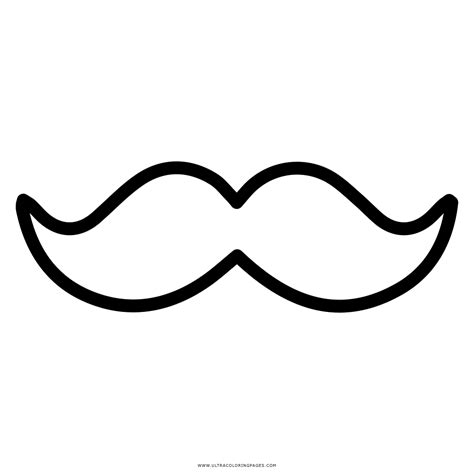 Mustache Coloring Page Ultra Coloring Pages
