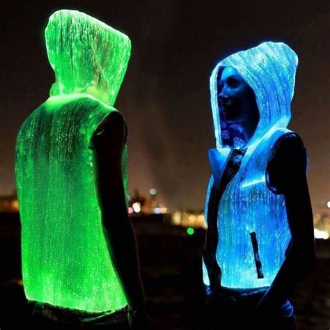 Pin By Pumpkin On Beautiful Light Up Hoodie Fashion Glow Party