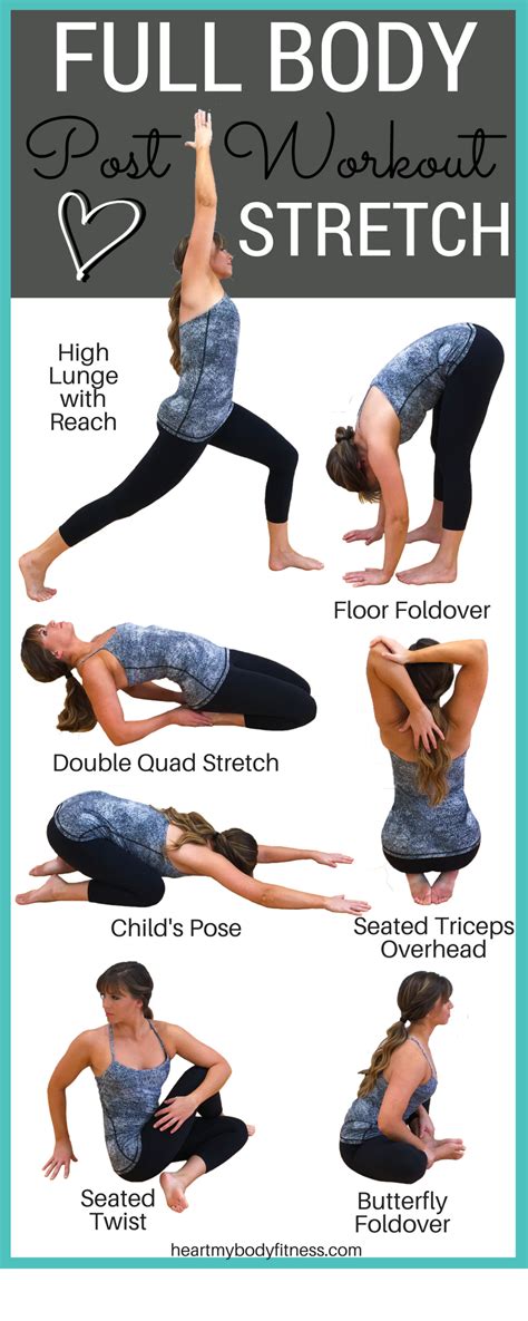 Full Body Post Workout Stretch Routine Quad Stretch Stretch Routine Night Beauty Routine