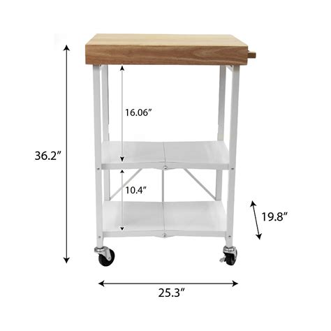 Origami Folding Kitchen Cart On Wheels For Chefs Outdoor Coffee Wine