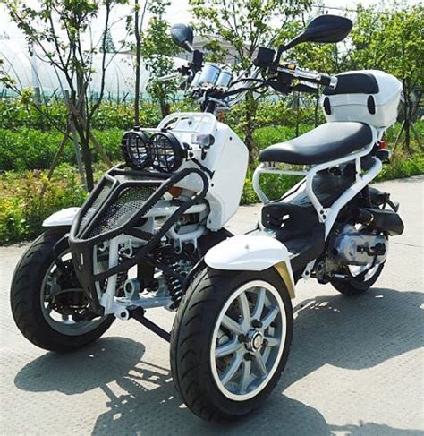 50cc Three Wheel Ruckus Style Trike Scooter Moped リバーストライク 電動自転車 バイク