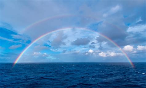 Double Rainbow Over Atlantic Ocean Earth Blog