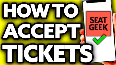 How To Accept Tickets On Seatgeek Very Easy Youtube
