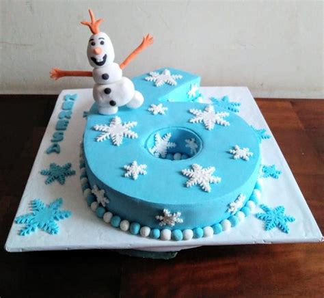 Number 6 Frozen Cake Frozencake Number6cake Cake Christmas Cakes