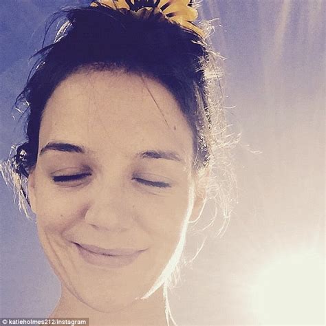 Katie Holmes Shares Radiant Makeup Free Selfie On