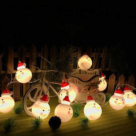 Snowman Fairy String Lights Apollobox
