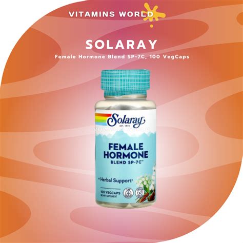 Solaray Female Hormone Blend Sp 7c 100 Vegcaps V3116 Shopee