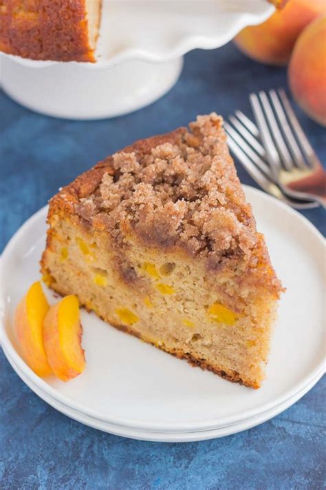 Fresh Peach Cake Recipe Crumb Topping Pumpkin N Spice