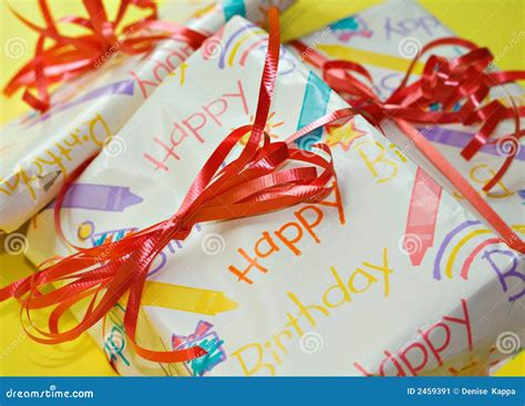 Birthday Presents Stock Image Image Of Present Surprise 2459391