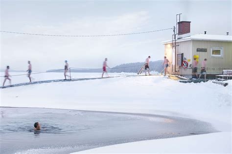 It Wouldnt Be Winter In Finland Without A Dip In A Frozen