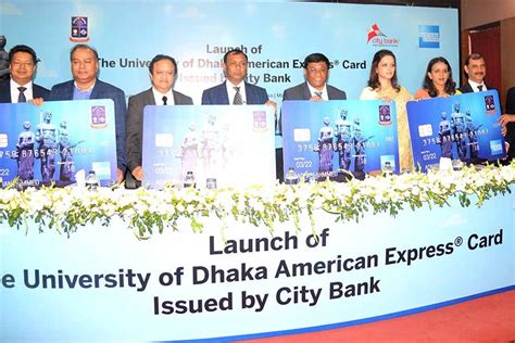 Revolving credit agreement (amex/visa cards and lines of credit). City Bank launches University of Dhaka American Express Card