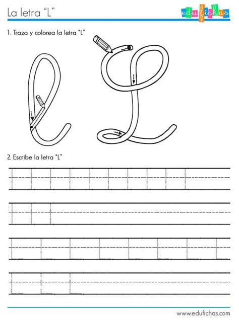 Ficha Para Aprender La Letra L Recursos Y Fichas Educativas Aprender