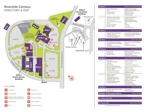 Acc Riverside Campus Map Map Vector