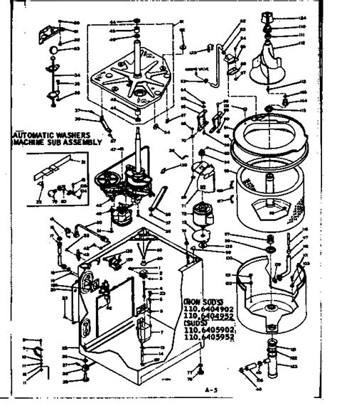Kenmore 90 Series Washer Parts Diagram Hanenhuusholli