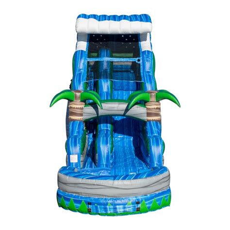 18ft Blue Crush Tsunami Waterslide Ccs Inflatables And Event Rentals
