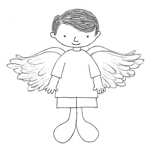 Print Template Page Angel 14 Angel Magic