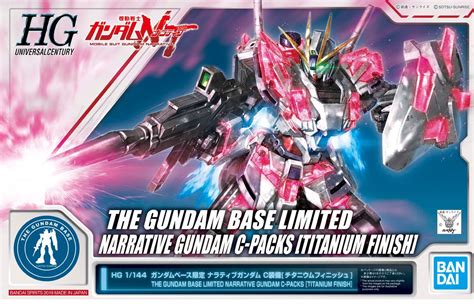Hguc 1144 Narrative Gundam C Packs Titanium Finish Ver The Gundam