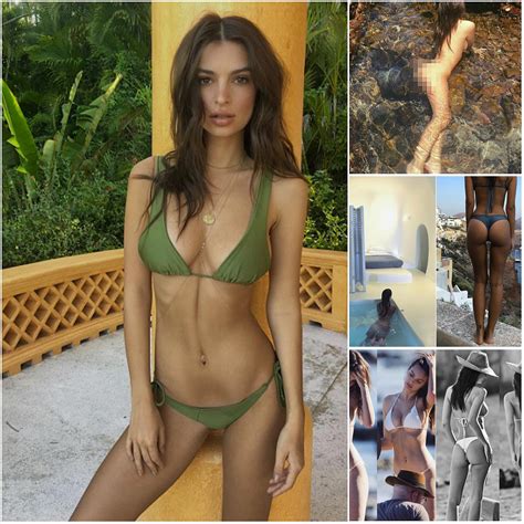 10 Times Emily Ratajkowski Bared Nearly All In Stunning Vacation Pics