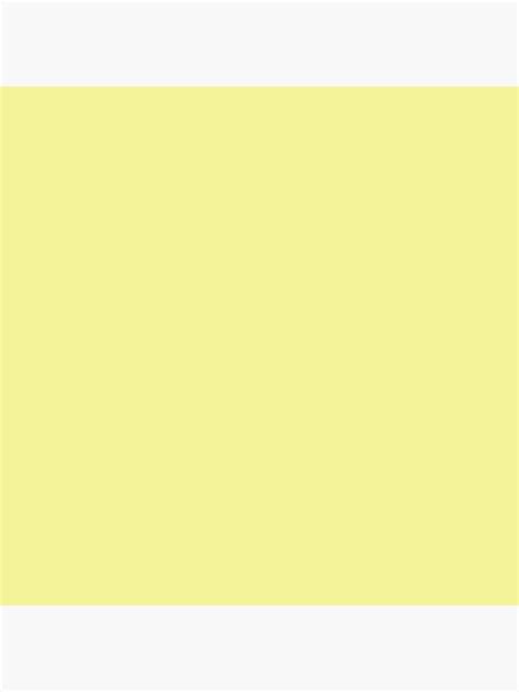 Pastel Yellow Pastel Yellow Solid Color Poster By Patternplaten
