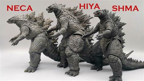 Hiya Godzilla Action Figure Compared To Neca And Sh Monsterarts We