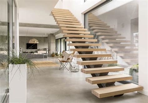 Floating Stairs Design 27 Styles Materials And Ideas