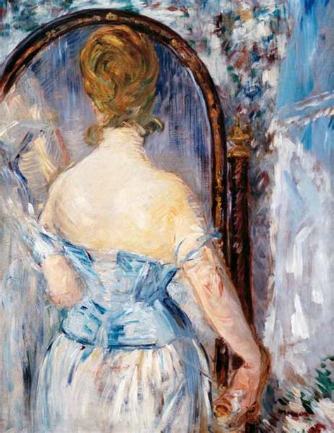 Edouard Manet Woman Before A Mirror Als Kunstdruck Oder Handgemaltes