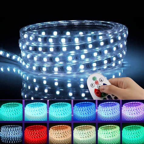 Led Strip Light Remote Controller Rgb Waterproof Rope Light Flexible