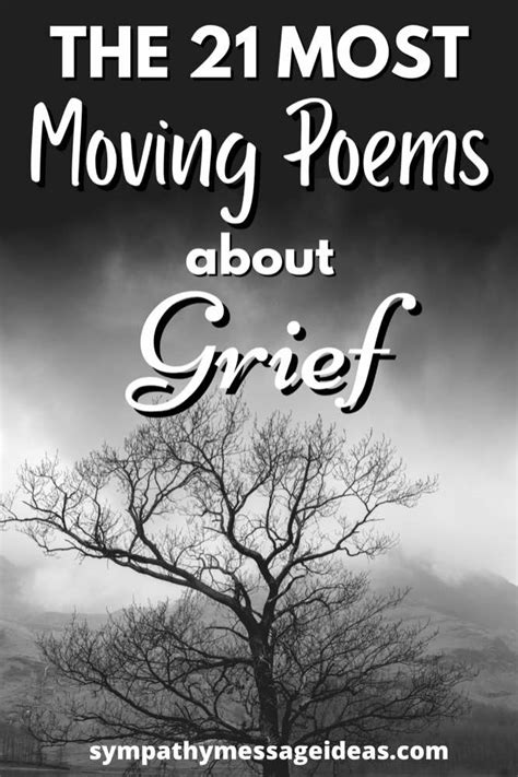 The 21 Most Moving Poems About Grief And Mourning Sympathy Message Ideas
