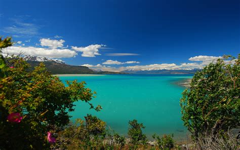 791888 Patagonia Chile Scenery Mountains Lake Sky Clouds Rare