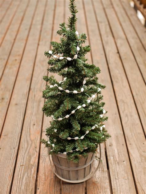 Outdoor Holiday Decorating Idea Mini Christmas Tree Hgtv