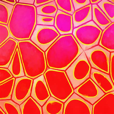 Cells Abstract Three Painting By Edward Fielding