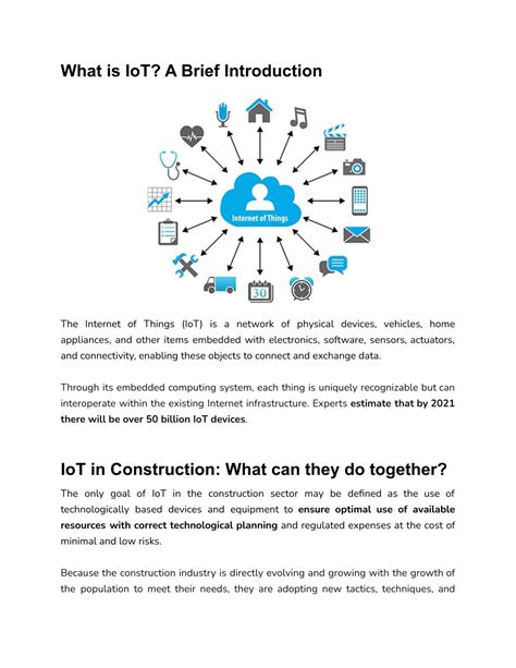 PPT IoT In Construction Industry Future Use Cases Challenges And