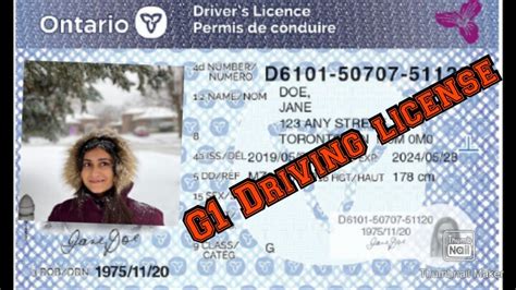 How To Get Driving License In Canada G1 License Youtube