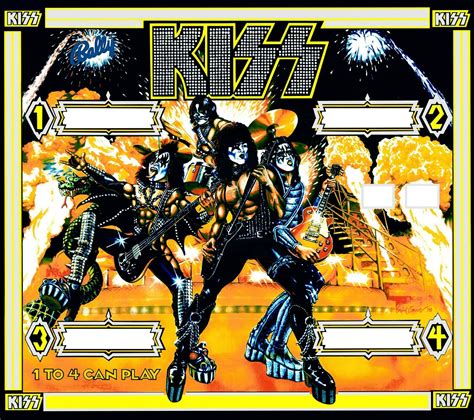 Kiss Bally 1979 Backglass Pinball Nirvana