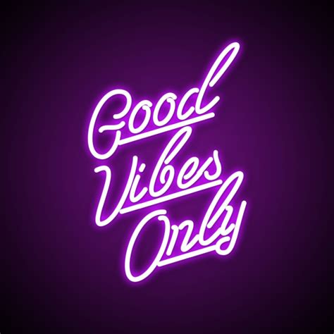 Good Vibes Only Neon Light Personalized Neon Sign Custom Etsy