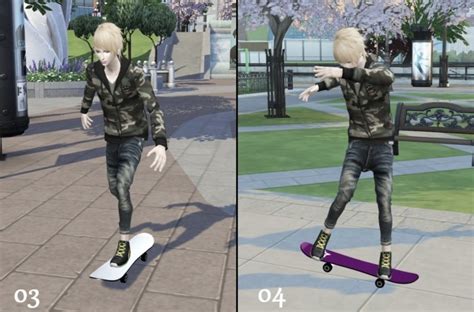 Skateboard Poses At Hanecos Box Sims 4 Updates