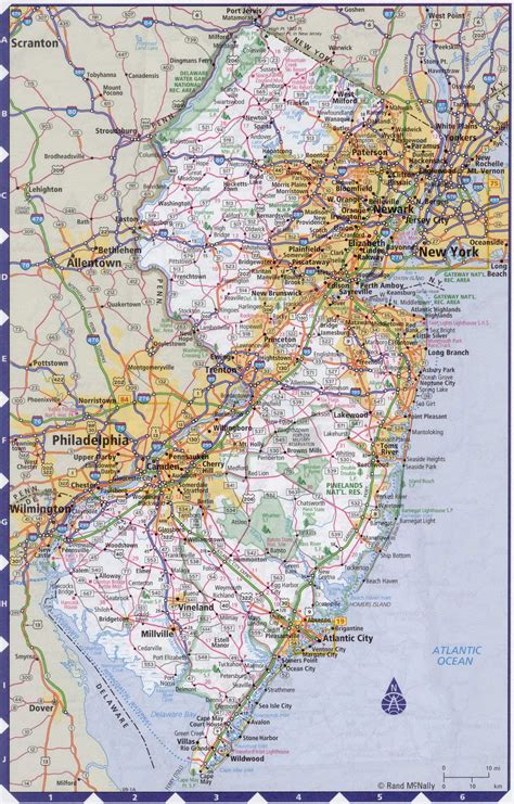Nj County Map With Roads Black Sea Map