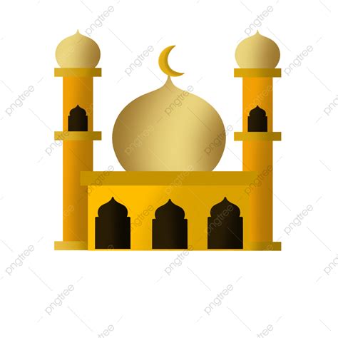 Masjid Kubah Emasイラストフリー素材透過、png画像、ベクトル、psdと無料ダウンロード Pngtree