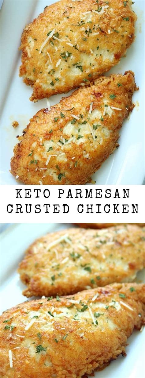 Heat up the olive oil in a large skillet over medium high heat. Keto Parmesan Crusted Chicken