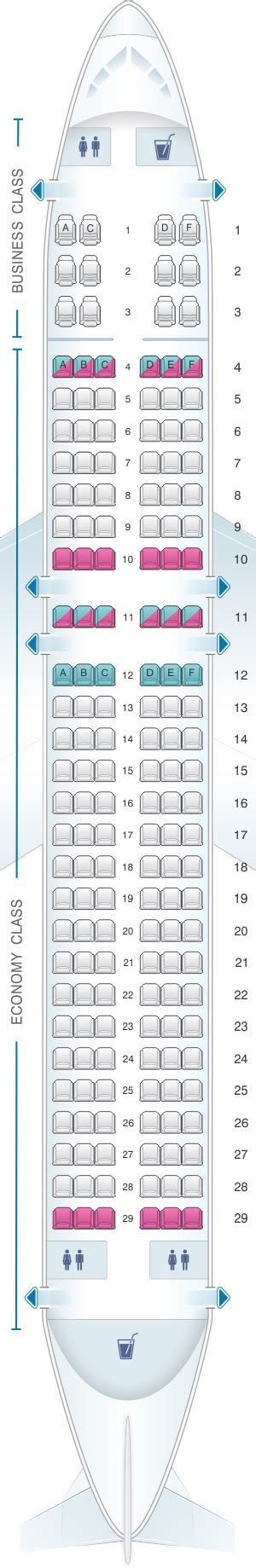 Seat Map Brussels Airlines Airbus A320