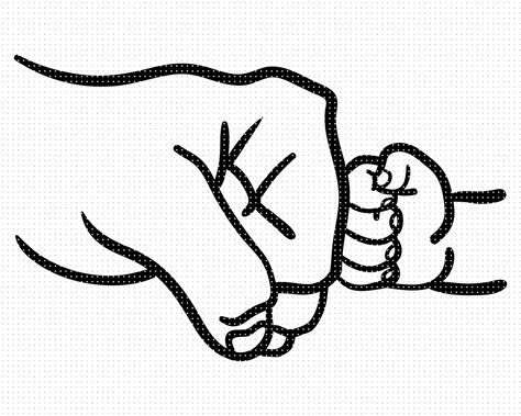 Father and son fist bump svg best friends clipart dad and | Etsy