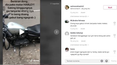 Viral Video Driver Ojol Pakai Harley Davidson Publik Sultan Gabut