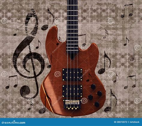 Vintage Music Guitar Background Stock Photography Image 28072072