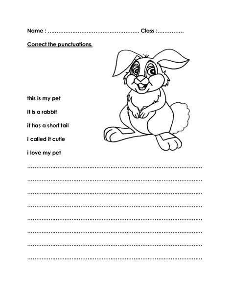 Worksheets Title My Pet