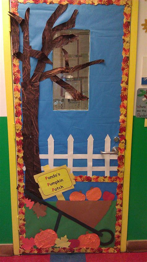 Fall Themed Door Decor Diy Classroom Decorations Fall Door