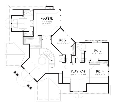 Colonial House Plan 2360 The Ingersoll 3633 Sqft 4 Beds 21 Baths