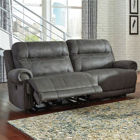 The Austere Gray Power Reclining Sofa By Signature Design By Ashley