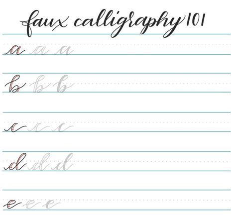 Free Downloadable Calligraphy Practice Sheets Printable Modern